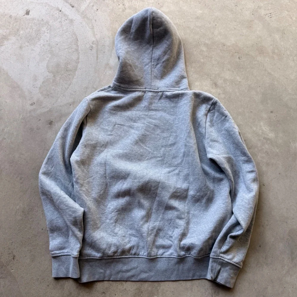 Polo Ralph Lauren Polo Bear Football Rugby Hoodie Gray Mens Medium Sweatshirt